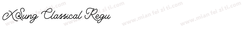 XSung Classical Regu字体转换